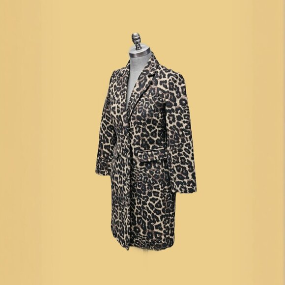 Banana Republic Leopard Print Coat - Picture 2 of 4